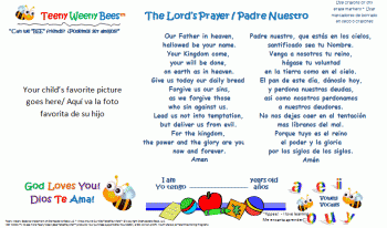 Image of Placemat - The Lord's Prayer - English/Spanish